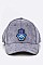HAMSA / EVIL EYE Patch Suede Cap  LA-35020U