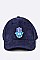 HAMSA / EVIL EYE Patch Suede Cap  LA-35020U