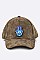 HAMSA / EVIL EYE Patch Suede Cap  LA-35020U