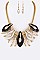 Abstract Crystal & Enamel Statement Necklace Set LA-YNE3231