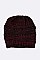 PACK OF 12 PONYTAIL RAISE KNIT BEANIE SET