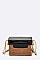 Retro Camera Straw Swing Bag