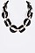 Chunky Celluloid Chain Iconic Necklace LA-S4635