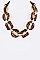 Chunky Celluloid Chain Iconic Necklace LA-S4635