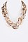 Chunky Celluloid Interlocking Links Iconic Necklace LA-S4636