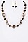 Crystal Beads Necklace And Earrings Set LA-11821