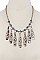 STYLISH  CHIC ACETATE LONG TEARDROP RHINESTONE FASHION NECKLACE JYNN-1651