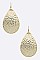 TEARDROP HAMMERED METAL EARRINGS