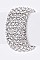 Classic Crystal Covered Stretch Bracelet LA-BQ7795