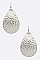 TEARDROP HAMMERED METAL EARRINGS