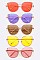 Pack of 12 Pieces Cat Eye Iconic Color Tint Sunglasses LA108-96016C