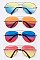 Pack of 12 Pieces 2 Tone Color Tint Aviator Sunglasses LA08-52018MHC3
