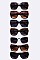 Pack of 12 Pieces Oversize Butterfly Sunglasses LA108-89005