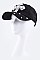 Crystal Cross Embelished Fashion Cap LA-HT1002