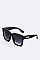 Pack of 12 Pieces Oversize Resin Square Sunglasses LA108-9M036