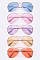 Pack of 12 Pieces Light Color Tint Iconic Aviator Sunglasses LA108-52007C1