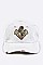 Sequined Anchor Bleached Denim Cap LA-EMH8628T