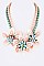 Chic Genuine Shell Flower Statement Necklace LA182118A