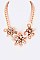 Chic Genuine Shell Flower Statement Necklace LA182118A