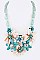 Chic Mix Shell & Stone Flower Statement Necklace Set LA182118B