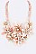 Chic Mix Shell & Stone Flower Statement Necklace Set LA182118B