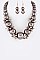 ASSORTED SIZE PEARL STATEMENT NECKLACE SET