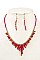 MIX TONE FRINGE BEADS NECKLACE SET