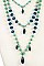 3-Layer Beads Fashion Necklace Set
