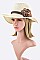 Bead & Sequins Bow Band Panama Hat LA3153MF057DD