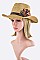 Bead & Sequins Bow Band Panama Hat LA3153MF057DD