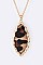 Stylish Animal Leather Print Pendant Necklace Set LA-KNE0856Z