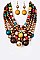 Fab Mix Pearls Statement Layer Necklace Set