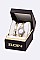Posh ELGIN 2-Tone Bangle Watch Gift Set LAEG7045ST