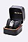 Elegant ELGIN Chunky Chain Bangle Watch Gift Set LAELL1031