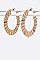 Iconic Wavy Textured Hoops