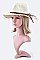 Braiding Band & 2 Tone Straw Panama Hat LAFHT3145DD