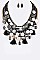Exotic Tassels & Mirrors Statement Necklace Set LA-JHN1917