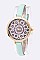 Chic Iconic Printed Dial Skinny Band Fashion Watch LA-1618