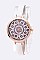 Chic Iconic Printed Dial Skinny Band Fashion Watch LA-1618