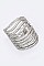 Cubic Zirconia Layer Cage Ring LACW1813