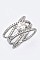 Interlock Cubic Zirconia Size Ring LACW1808