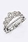 Cubic Zirconia Tiara Ring LACW1820