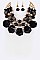 Ethnical Mix Beads Statement Necklace Set LACN1939