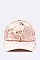Beaded Fur Flamingo Distressed Velour Fashion Cap LA-EMH0913P