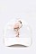 Beaded Fur Flamingo Distressed Velour Fashion Cap LA-EMH0913P