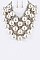 Lush Pearls & AB Marquis 3-Layer Fashion Necklace Set LACN2107