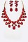 Posh Crystal Statement Evening Necklace Set