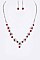 Posh Rhinestone Flower Evening Necklace Set LANR7220338