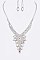 Posh Rhinestone Statement Bridal Necklace Set LANR7220348