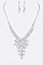 Posh Rhinestone Statement Bridal Necklace Set LANR7220348